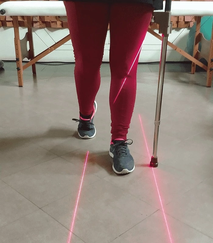 Passo Certo - Bengala 4.0 usada em Exercício de DESLOCAMENTO ANTERO POSTERIOR E POSTERO ANTERIOR